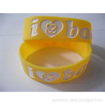Rubber Silicone Bracelets Magnetic Wristbands Flexible Brac